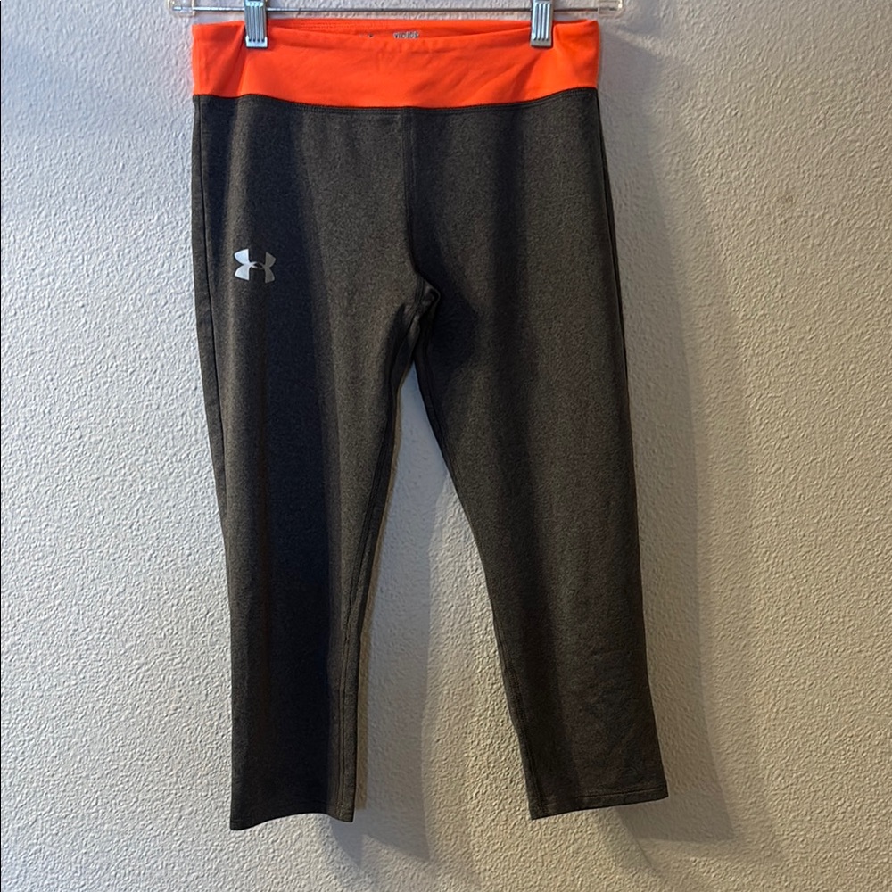 Under Armour Kids' Gray and Orange Leggings
